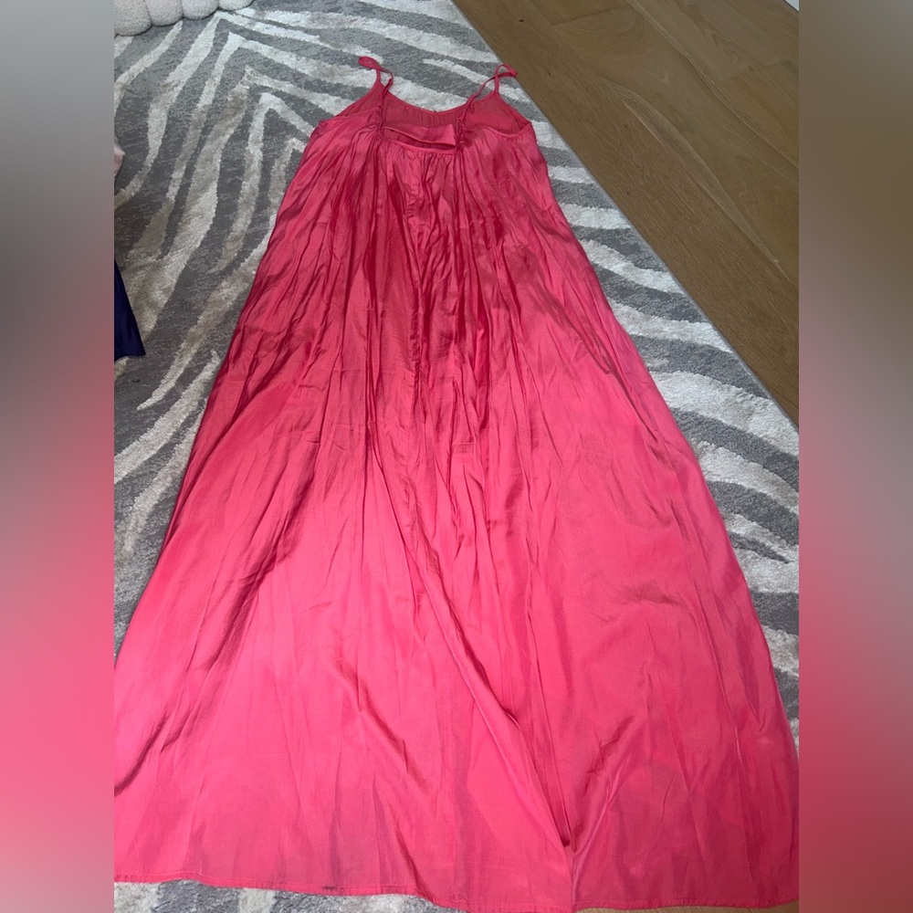 Hi Lo Pink Maxi Dress